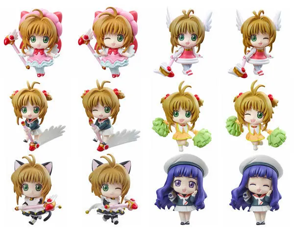 

Anime 5.5 CM 6pcs/set Cardcaptor Sakura Mini Figures Kinomoto Sakura Daidouji Tomoyo PVC Action Figures Toys Collectibles Model