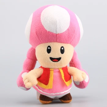 

Mario Bros Mushroom Toadette Plush Toy Soft Stuffed Dolls Kids Soft Toys & Gift 7" 18 CM