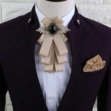 Новая мода шелк Джентльменские бабочки бабочка Свадебная вечеринка галстуки бабочка Gravata карман квадратный галстук для человека Подарки Платье