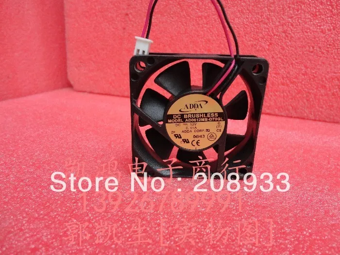 

For The new ADDA AD0612MB-D70GL 12V 0.11A 6cm 6015 ++cooling fan
