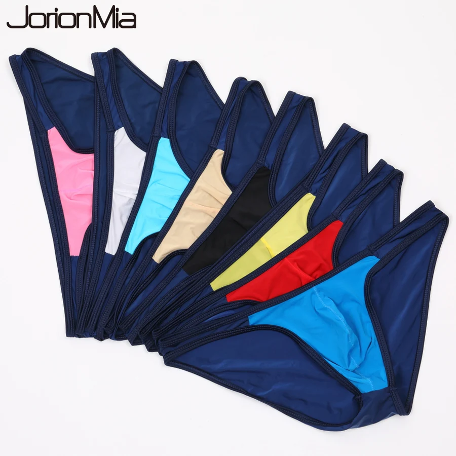 5pcs Sexy Men's Briefs Soft Breathable Silk Sexy Underwear Men's Hot