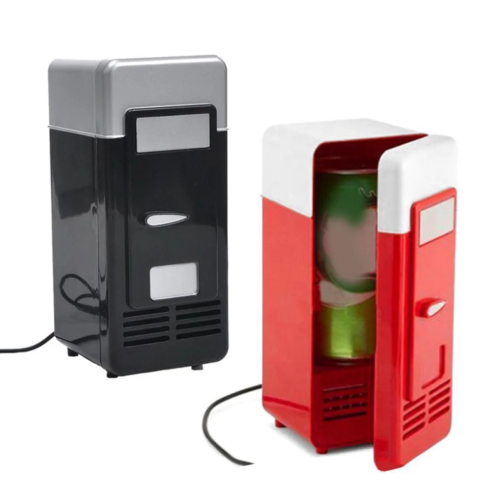 

Car fridge PC Mini Car electric Cooler box USB Cans Drink Freezer Portable Fridge Single Refrigerator freezer