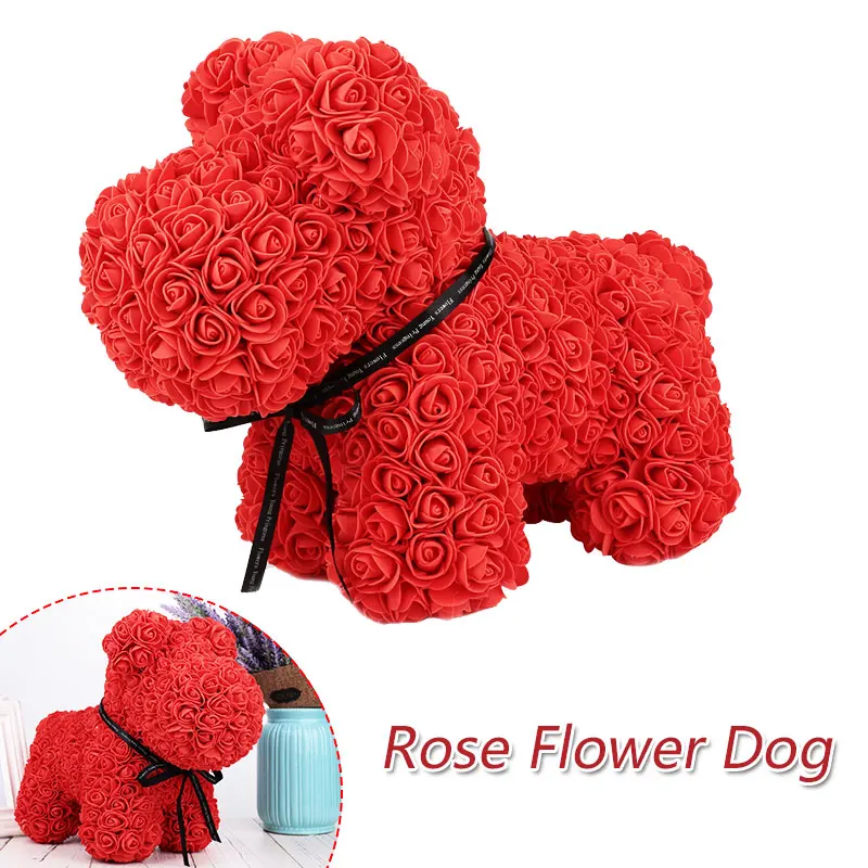 

Lovely Rose Dog PE Toy Valentine'S Day Simulated Girlfriend