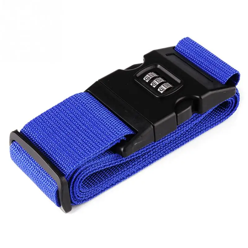 

3 Pcs Suitcase Straps Travelling Backpack Bag Luggage Adjustable Safe Belt with Buckle FG66