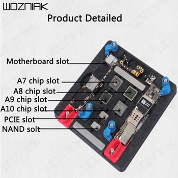 

Wozniak MJ A21 Universal High Temperature Motherboard IC Chip PCB Holder Fixtures Profession Repair Tool for iphone 6 6S Xiaomi