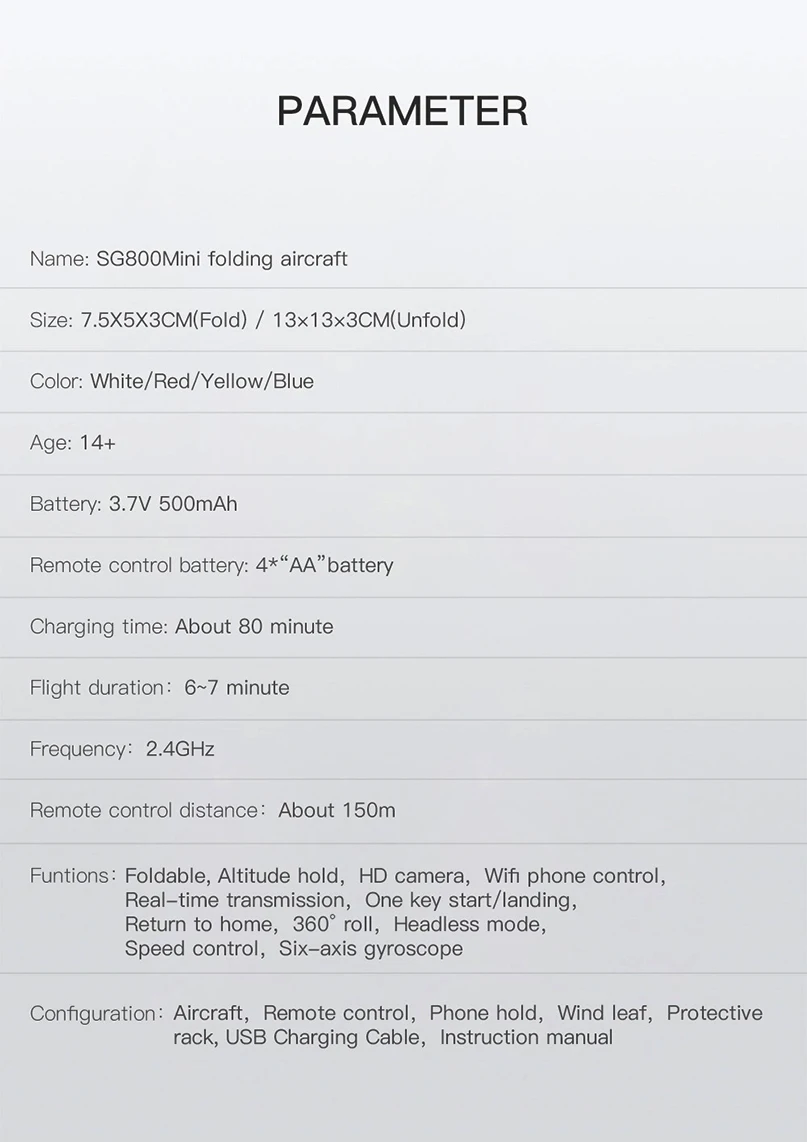 Мини SG800 складной RC Квадрокоптер WiFi FPV Дрон 2,4 г 4CH Карманная камера Дрон высота удержания