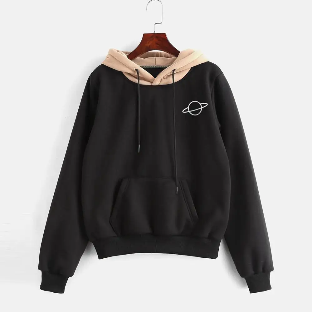 

Women PocketCasual Long Sleeve Pouch Pullover Top Blouse Hoodie