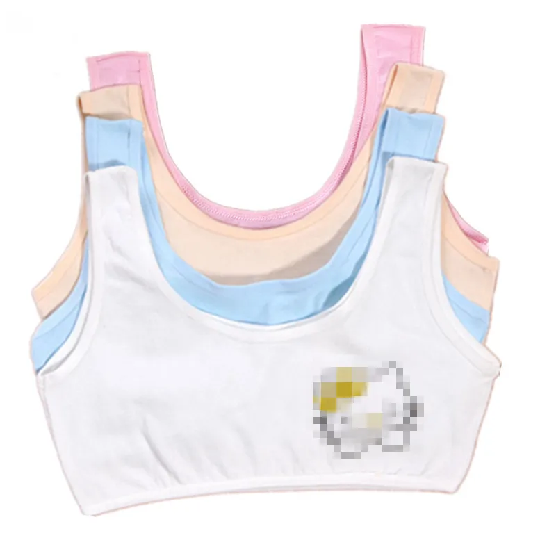 Girls Underwear Teenage Training Bra For Girl Cat Print Sports Top Teens 6-12 Years Adolescente Lingerie |