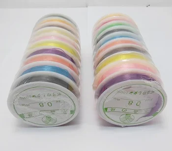 

Free Shipping 10Rolls x 10M /Lot Stretch Elastic Beading Wire Jewelry Supply Jewelley Finding DIY