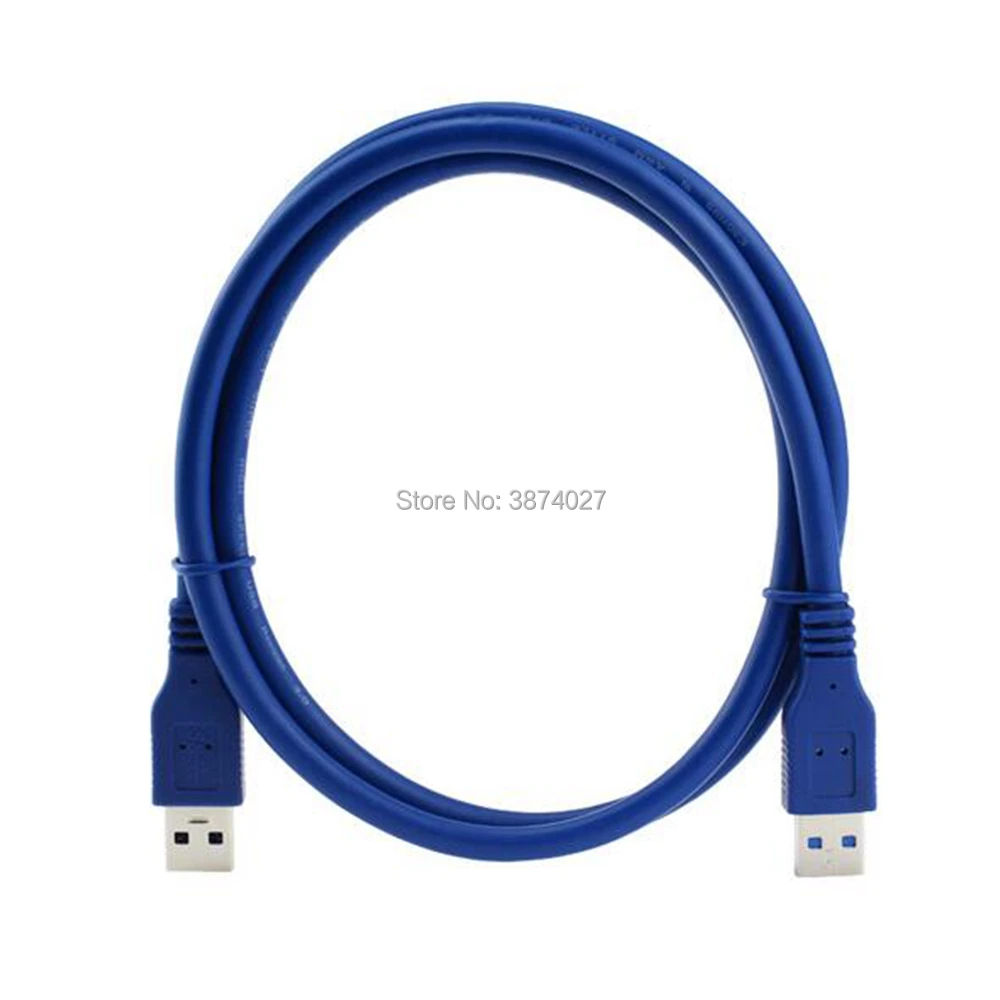 Высокоскоростной USB 3,0 папа к USB 3,0 папа удлинитель USB3.0 M/M синий кабель адаптер