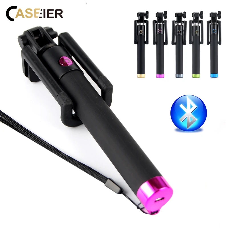 

CASEIER Selfie Stick Bluetooth , With Built-in Bluetooth Remote Shutter For iPhone X 876 Fashion Selfie Stick For Samsung xiaomi