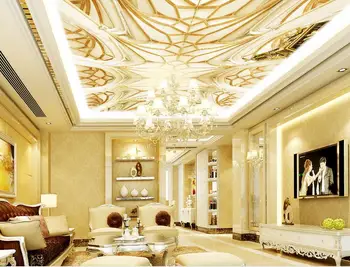 

Custom 3d ceiling murals wallpaper for walls for ciling bedroom Embossed pattern non-woven 3d wallpaper for ceiling