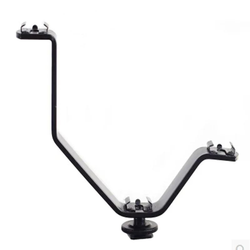 Staffa Flash Triple Hot Shoe V Mount Per Luci Video Microfoni O Monitor Su Fotocamere E Videocamere