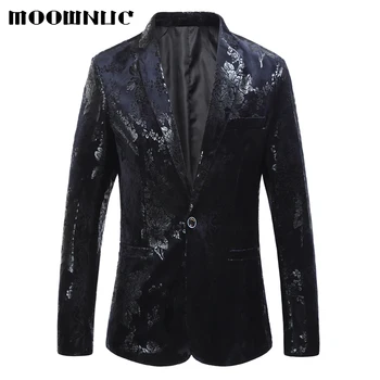 

Fashion Suits Large Size Blazers Brand Coat Male Black Casual Suits Men Autumn Slim Fit Hot Sale European Style Spring MOOWNUC