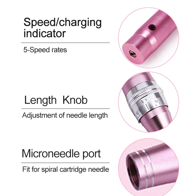 Электрическая микроигла для ухода за кожей, устройство для удаления пятен и акне омертвевшей кожи и отшелушивания, микроигла для макияжа лица