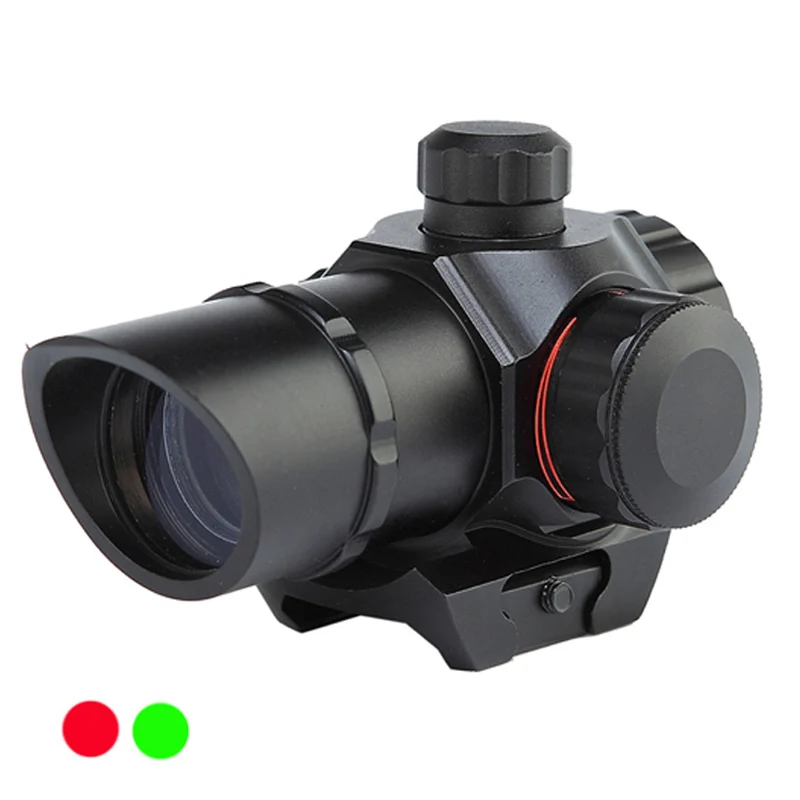 

1 x 22 Tactical Red/Green Dot Sight Scope Dual illuminated Reticle Airsoft Aiming Riflescope for Hunting fit 20mm Rail Mounts