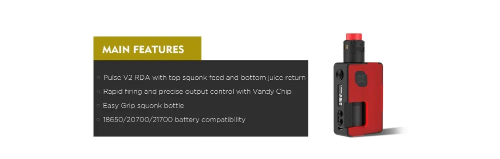 Original Vandy Vape PULSE X KIT Special Edition Vandyvape PULSE X SE Kit with Pulse V2 RDA Tank Electronic Cigarette Vaping 01 (7)