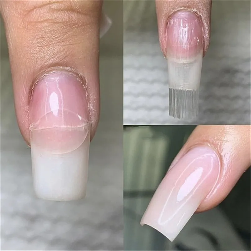 10 шт/30 шт/50 шт стекловолокна для наращивания ногтей Fibernails Акриловые Советы Маникюр Салон инструмент кривизны клипы с Pinchers