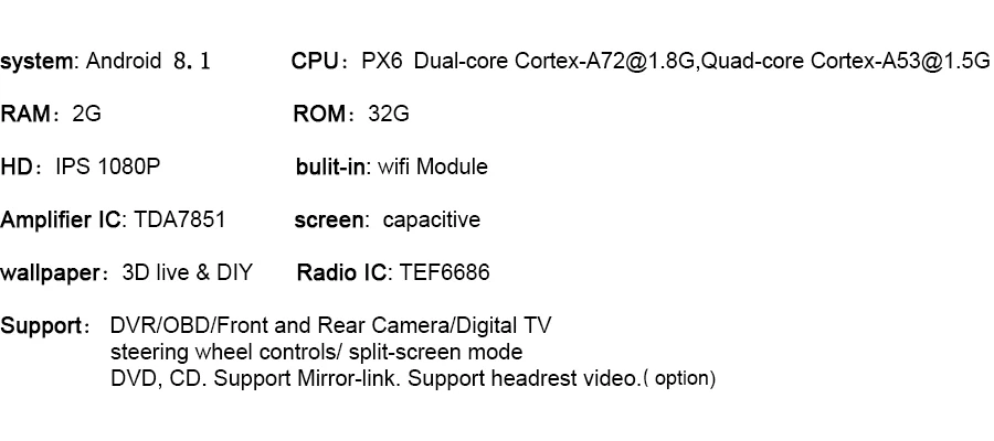 feature PX6 8.1 zhuanshu