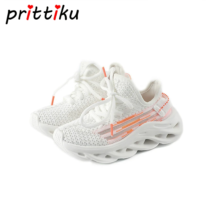 

2019 Boys Girls Fashion Lace-Up Mesh Sneakers Toddler/Little/Big Kid Hollow Sole Trainers Children School Casual Walking Shoes