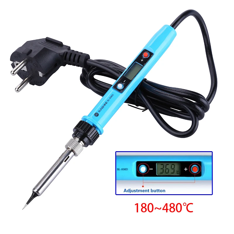 220V 80W Adjustable Temperature Electric Soldering Iron LCD Digital Welding Gun Soldeerbout BGA Solder Repair Tools | Инструменты