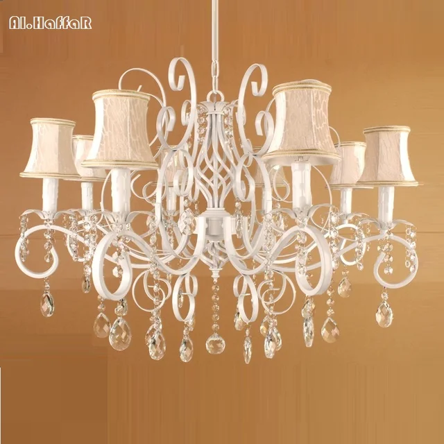 Wrought Iron Chandelier Vintage Crystal Light Fixture Wrought Iron Chandelier Vintage Crystal Light Fixture American Lighting Suspension Hanging