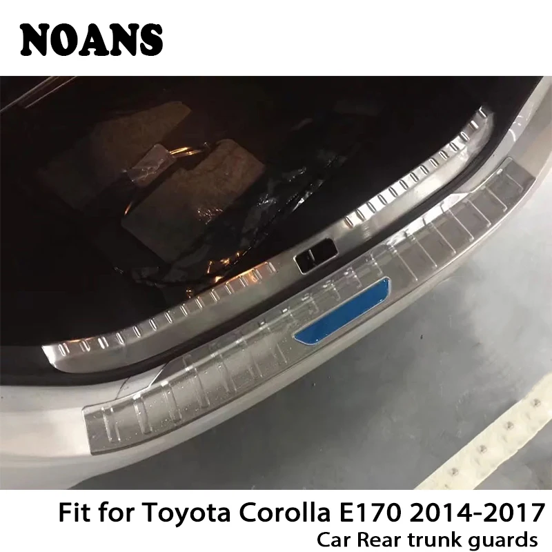 

NOANS For Toyota Corolla E170 2014-2017 Auto Car Rear Trunk Door Bumper Anti Scratch Strips Stainless Steel Accessories