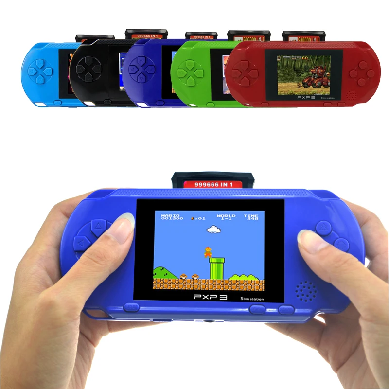 Портативная игровая консоль PXP3 3 дюймовая 16 бит тонкая станция портативные