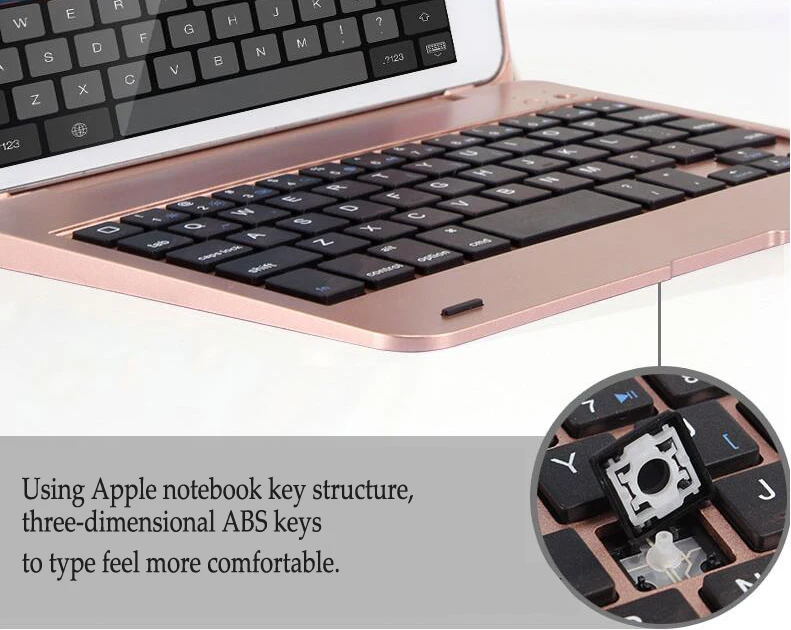 Клавиатура для iPad Pro, 9,7 дюймов, беспроводная, Bluetooth, тонкая, алюминиевый сплав, для iPad Pro 9,7(), планшет, откидная подставка, чехол+ ручка