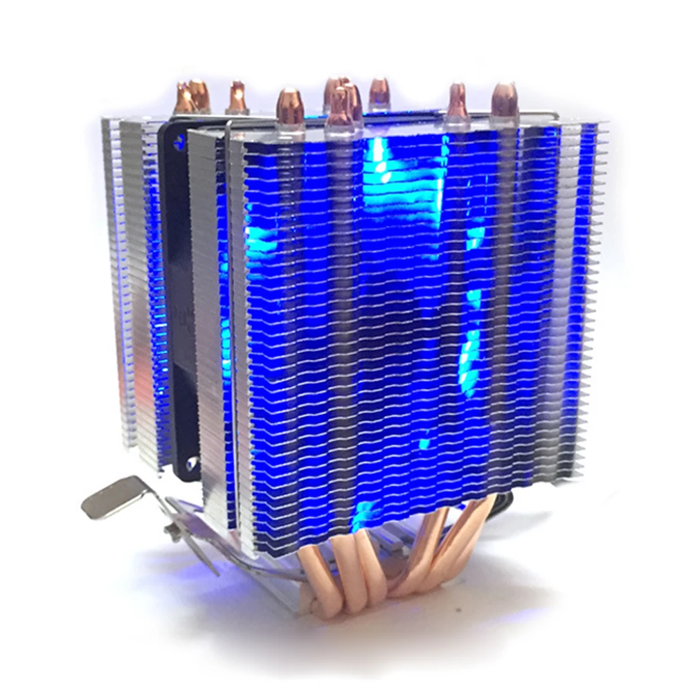 

Integrated Accessaries Heatsink CPU Coolers Radiator Thermal 6 Pipes Practical Professional Aluminum Coolling Fan PC For Intel