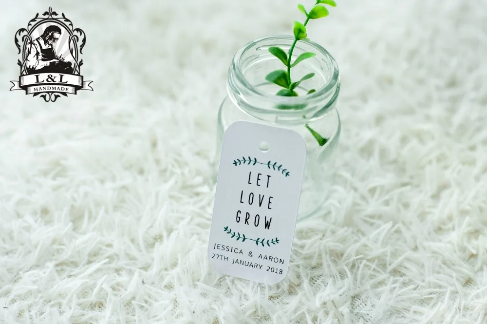 

#53 200 pcs 3.5x6.5cm kraft/white paper label wedding favor tags attend a wedding Label customization Happiness sweet label