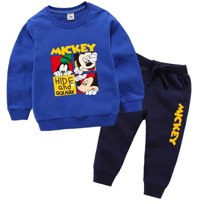 Baby boys sweatshirt + pants Spring Fall letter squared minnie mickey mous cartoon girls 2 pcs set kids suit children 1 to 8 yrs Baby boys sweatshirt + pants Spring Fall letter squared minnie mickey mous cartoon girls 2 pcs set kids suit children 1 to 8 yrs