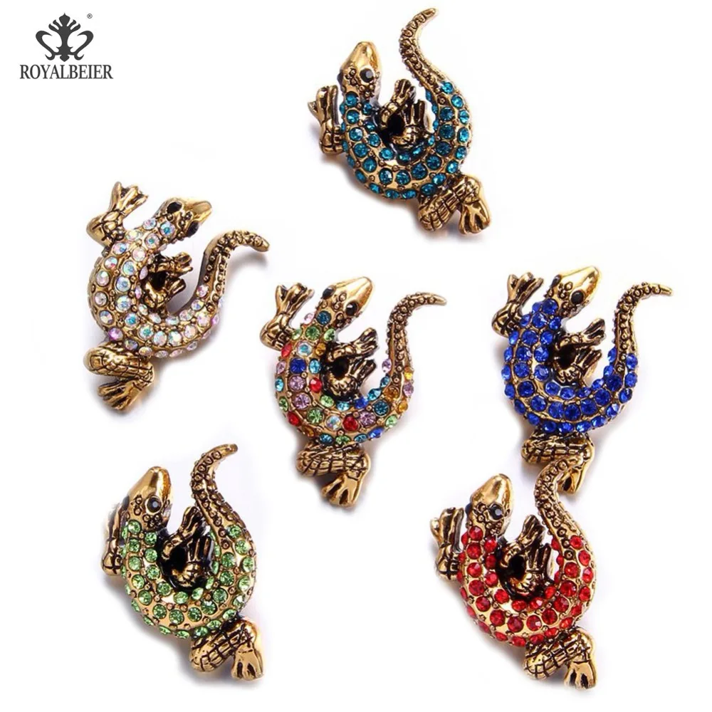 

1PC Lizard Snap Button Lovely Metal Charms 18mm Snap Button Cartoon Animal Bead For Snap Bracelet Snap Jewelry Fashion Bangle