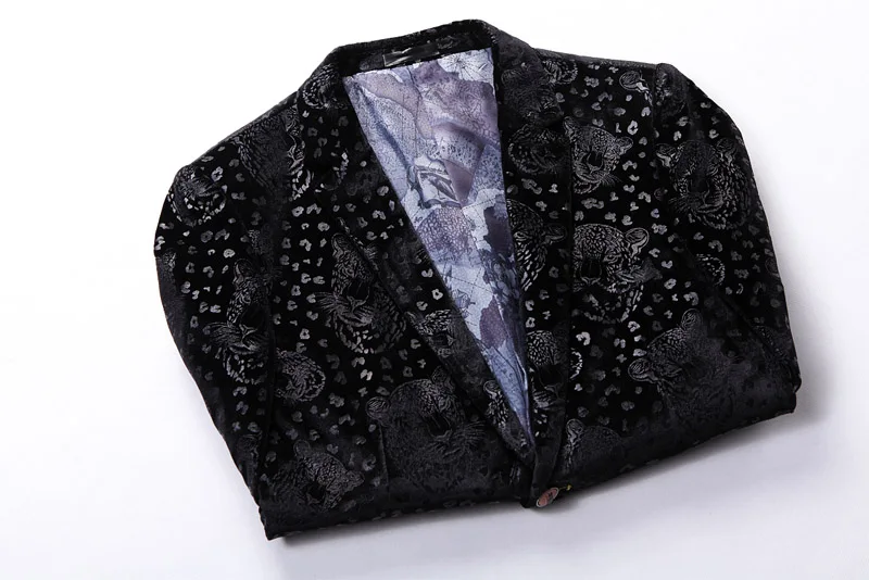 Men'S New Slim British Style Fashion Temperament Casual Suit Jacket High Quality Luxury Trend Leopard Blazer Men'S New Slim British Style Fashion Temperament Casual Suit Jacket High Quality Luxury Trend Leopard Blazer