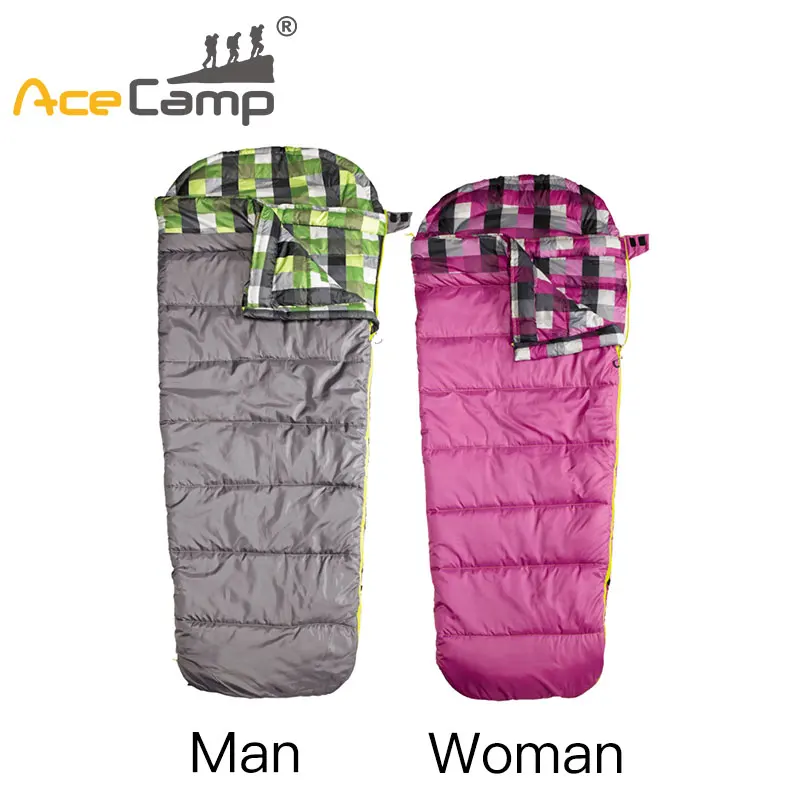 

AceCamp Portable Folding Envelope Sleeping Bag Outdoor Camping High Quality Man Woman Ultralight Travel Winter Sleeping Bag