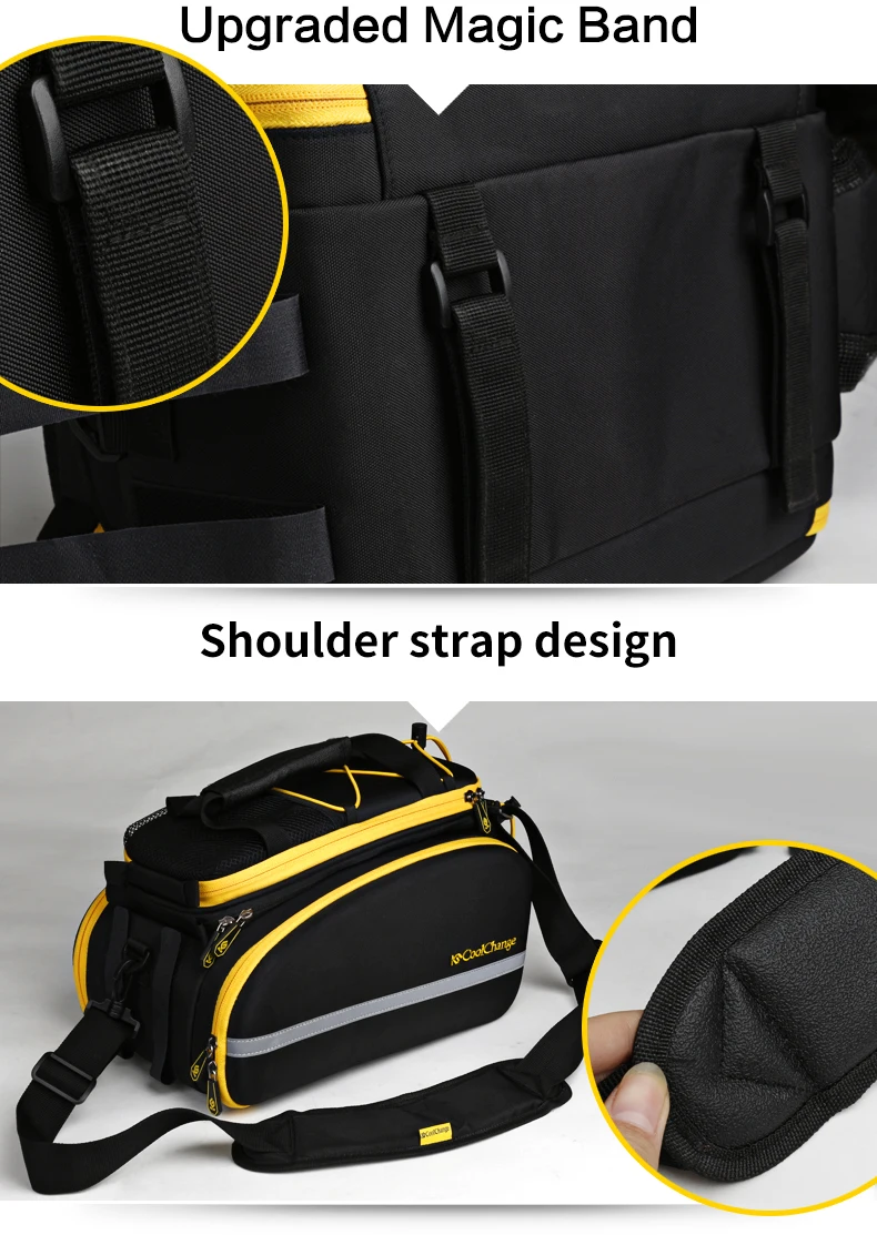 Cheap CoolChange Waterproof Bicycle Bag 35L Multifunction Portable Cycling Rear Seat Tail Bag Bike Bag Shoulder Handbag Accessories 35