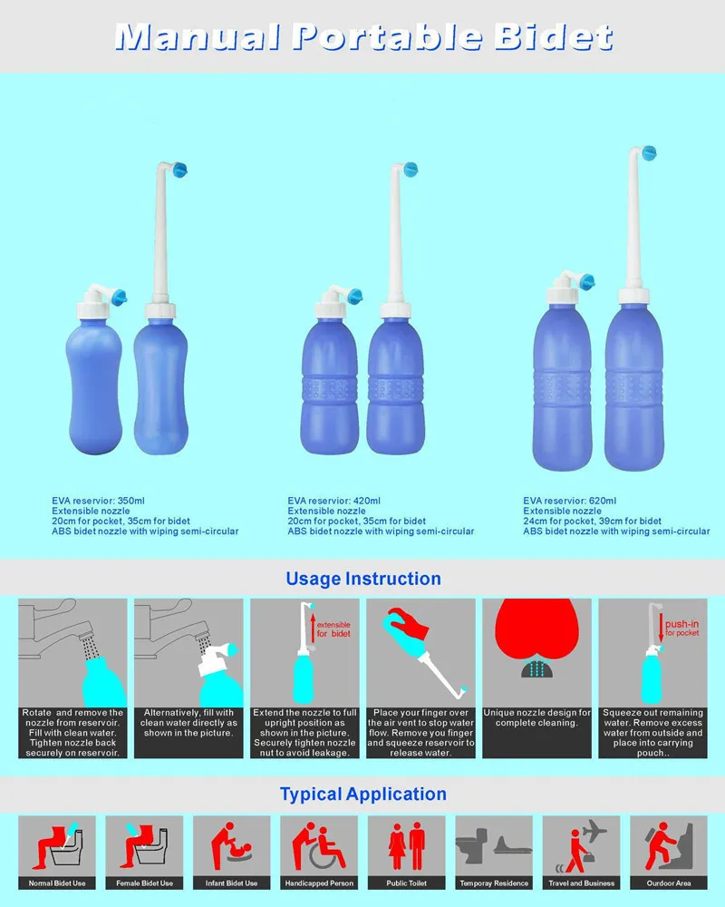 Modun портативное персональное биде портативное сопло Ручной Биде гигиенический душ Анальное здоровье путешествия биде спрей ручной душ
