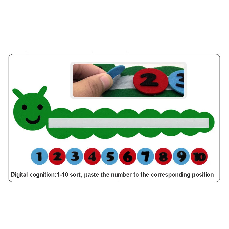 Материалы montessori Математические Игрушки для детского обучения для детского сада Играем ручками DIY вязання одежда раннего обучения образование для обучения