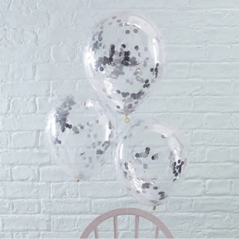 CHLEZI, новинка, 10 шт./лот, 12 дюймов, прозрачный воздушный шар "Конфетти", для дня рождения, свадьбы, вечеринки, декоративный шар, популярный