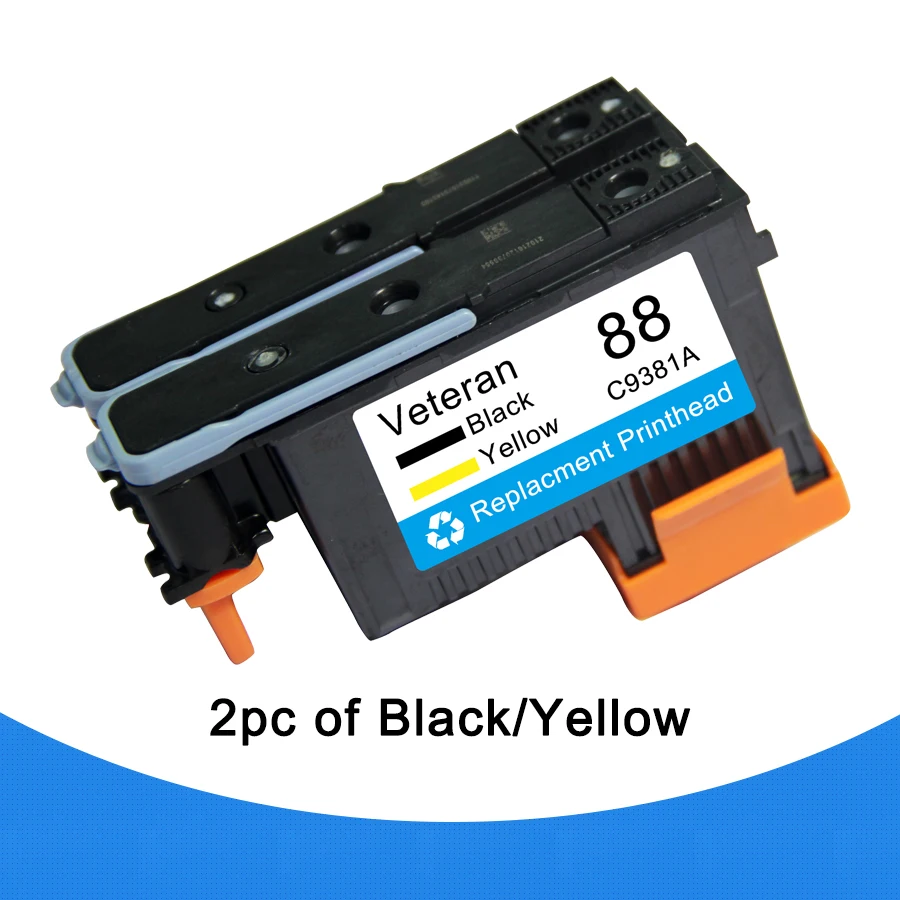 

Veteran 88 Printhead Compatible for hp 88 C9381A Black Print head for officejet K550 K5400 K8600 K8600dn L7480 L7550 L7580 L7590