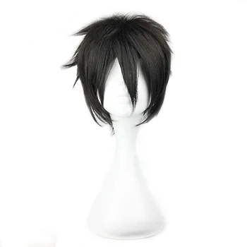 

MCOSER 30cm short Black Natural Hair Synthetic Full wigs 100% High Temperature Fiber Hair WIG-586B