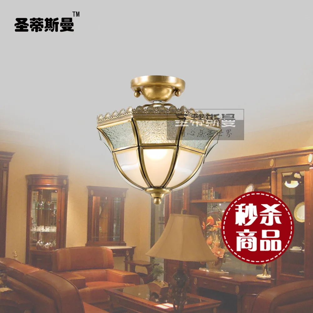 

EMS FREE SHIPPING 2PCS Copper balcony pendant light fashion pendant light entranceway small light stair lamp