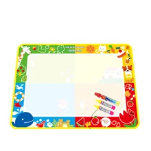 2017 Good Quality 100X73cm Water Drawing Painting Writing Mat Board Magic Pen Doodle New Toy Great Toy for Children Learn Paint