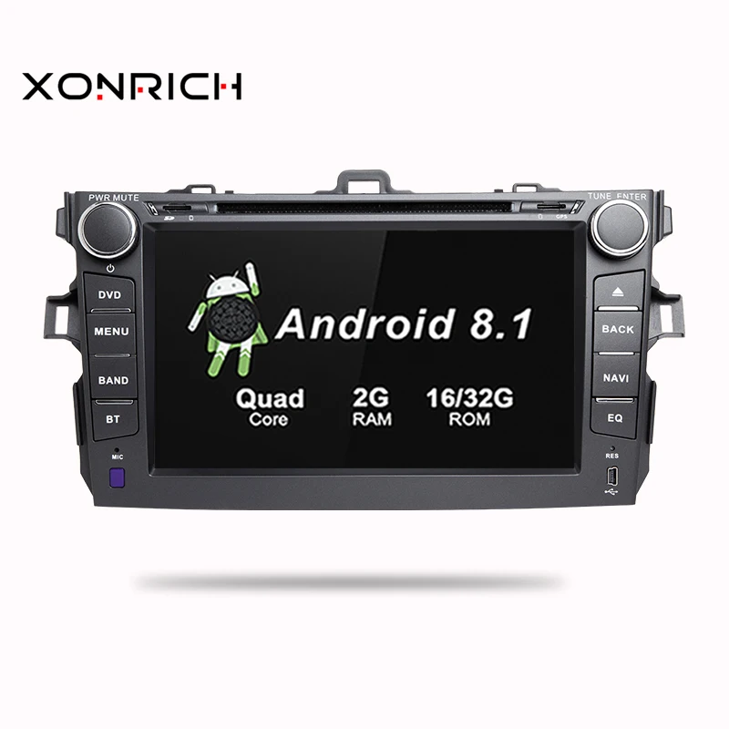 

Car Multimedia Player 2 Din Android 8.1 GPS For Toyota Corolla 2007 2008 2009 2010 2011 AutoRadio Stereo Navigation Wifi