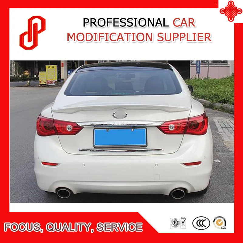 

ABS primer black white ect color car rear lip spoiler for Infiniti Q50 Q50S Q50L car spoiler 2014 - 2018