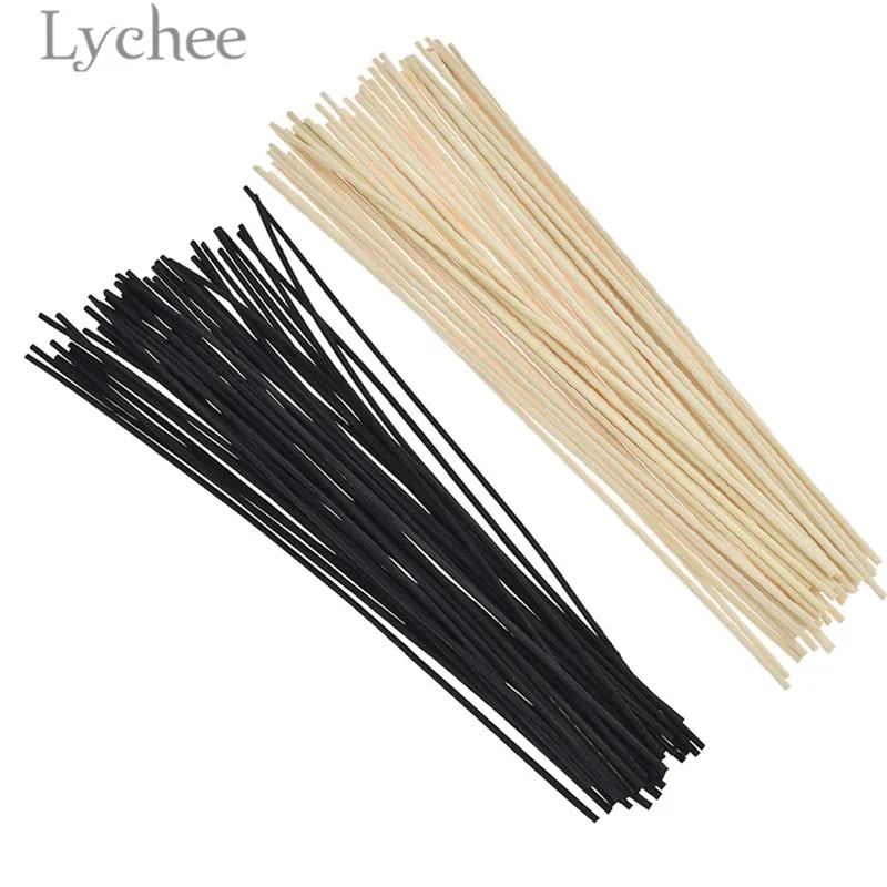 

Lychee 50pcs Rattan Reed Oil Diffuser Replacement Refill Stick Incense Home Decoration Living Room Aromatherapy