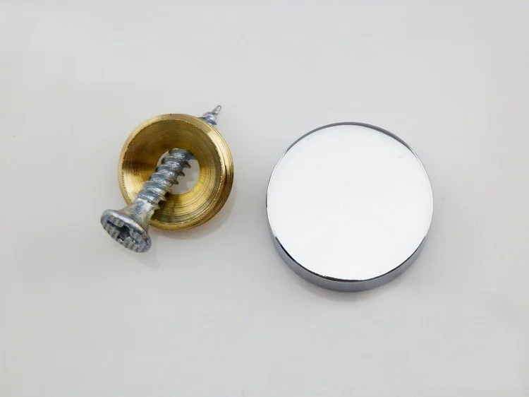 

Lof of 20 Brass Chrome AD Fixing Screws Glass Standoff Pin(D:20mm)