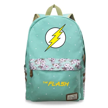 

2019 New Arrival Females Fashion the Flash Printed Backpack Students Campus Casual Floral Wear Proof Canvas Schoolbags