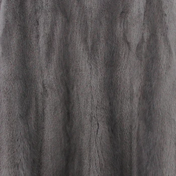 Цельное Норковое Пальто с натуральным мехом, Женское пальто с отложным воротником, зимняя Длинная тонкая теплая норковая Меховая куртка - Цвет: iron grey