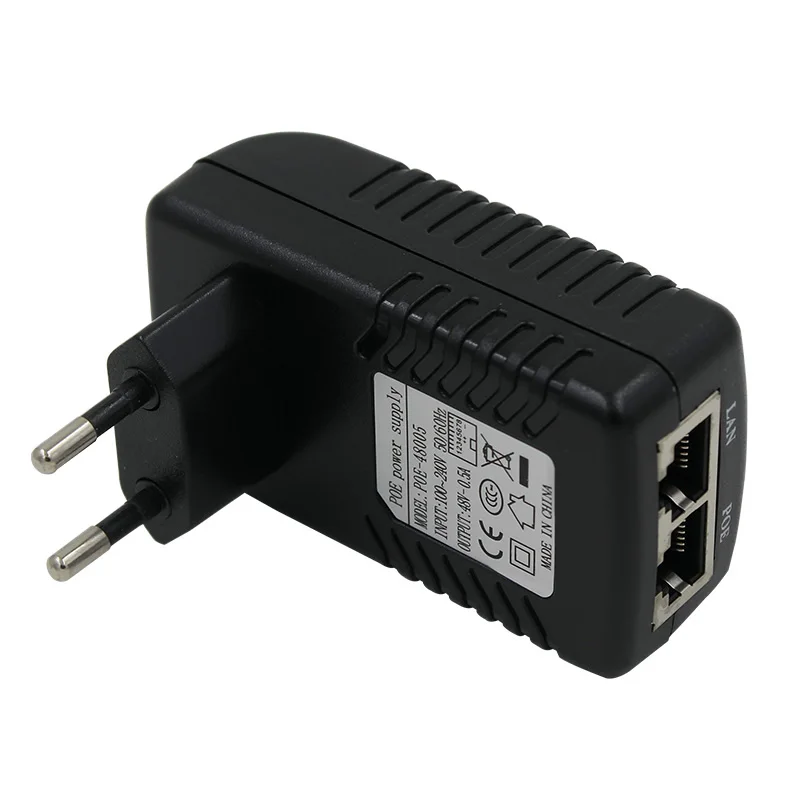 

POE Injector 48V 0.5a for IP camera Ethernet CCTV POE adapter POE pin 4/5(+),7/8(-) compatible with IEEE802.3af